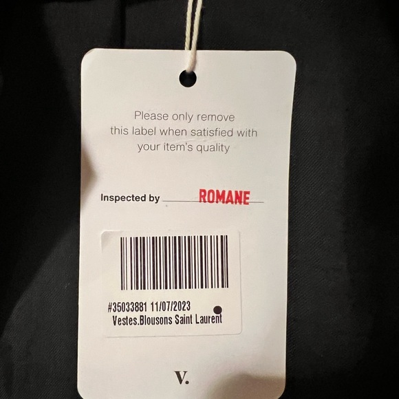 Men’s Saint Laurent embroidered jacket - size 50 RUNWAY PIECE - Picture 6 of 9